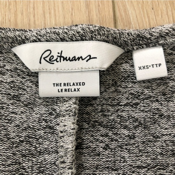 Reitmans Viscose Blend Wrap Top in Heather Grey - Picture 5 of 7